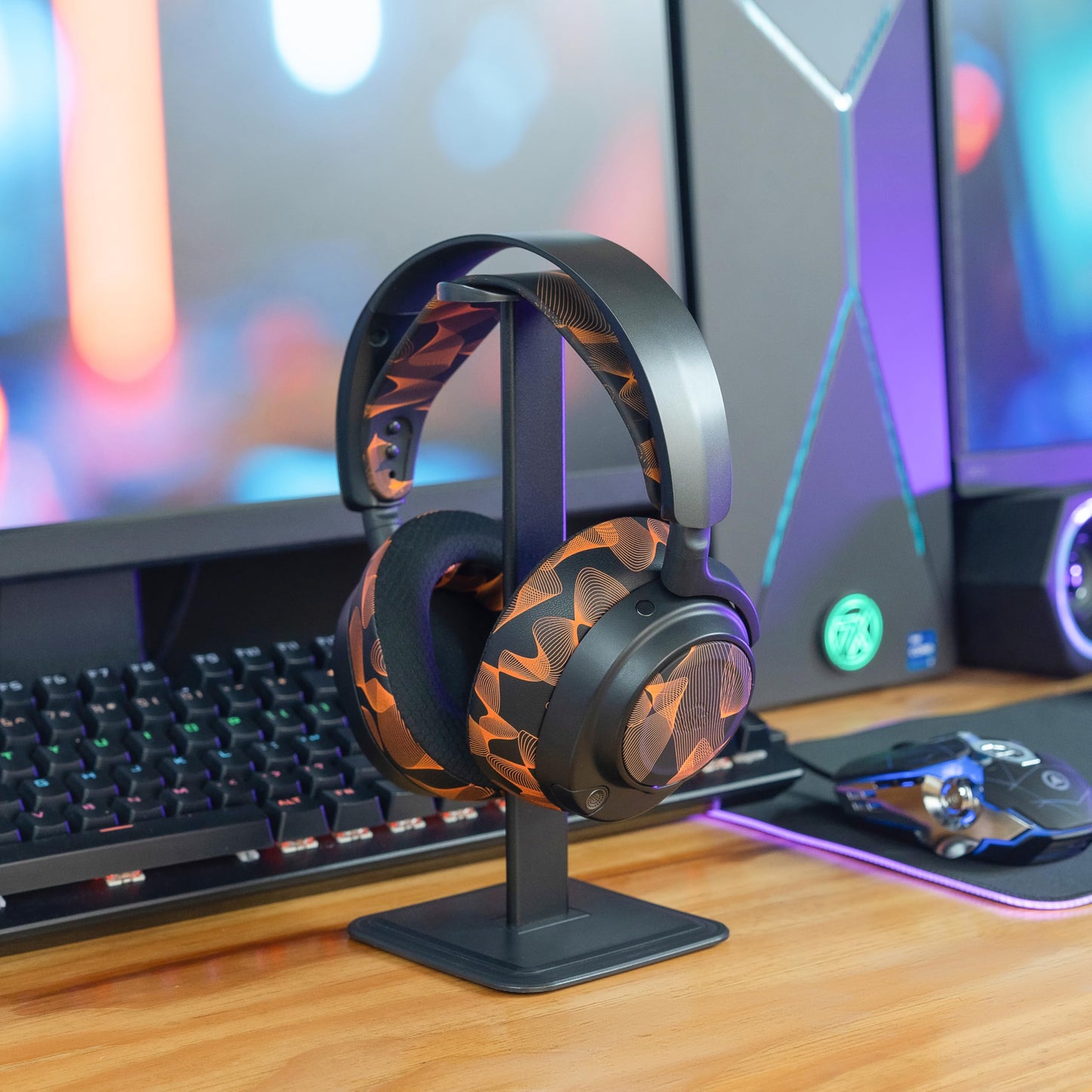 WC Mod Kit Nova Pro Wireless, Pro Omni, & Elite - Cooling Gel Earpads, Silicone Headband, & Side Plates for Arctis Nova Pro Wireless, Nova Elite
