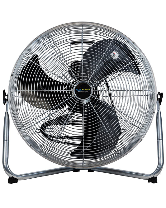 Blue Blower 20 Inch High Velocity 4600 CFM, 3 Speed, Adjustable Tilt, Industrial Floor Fan