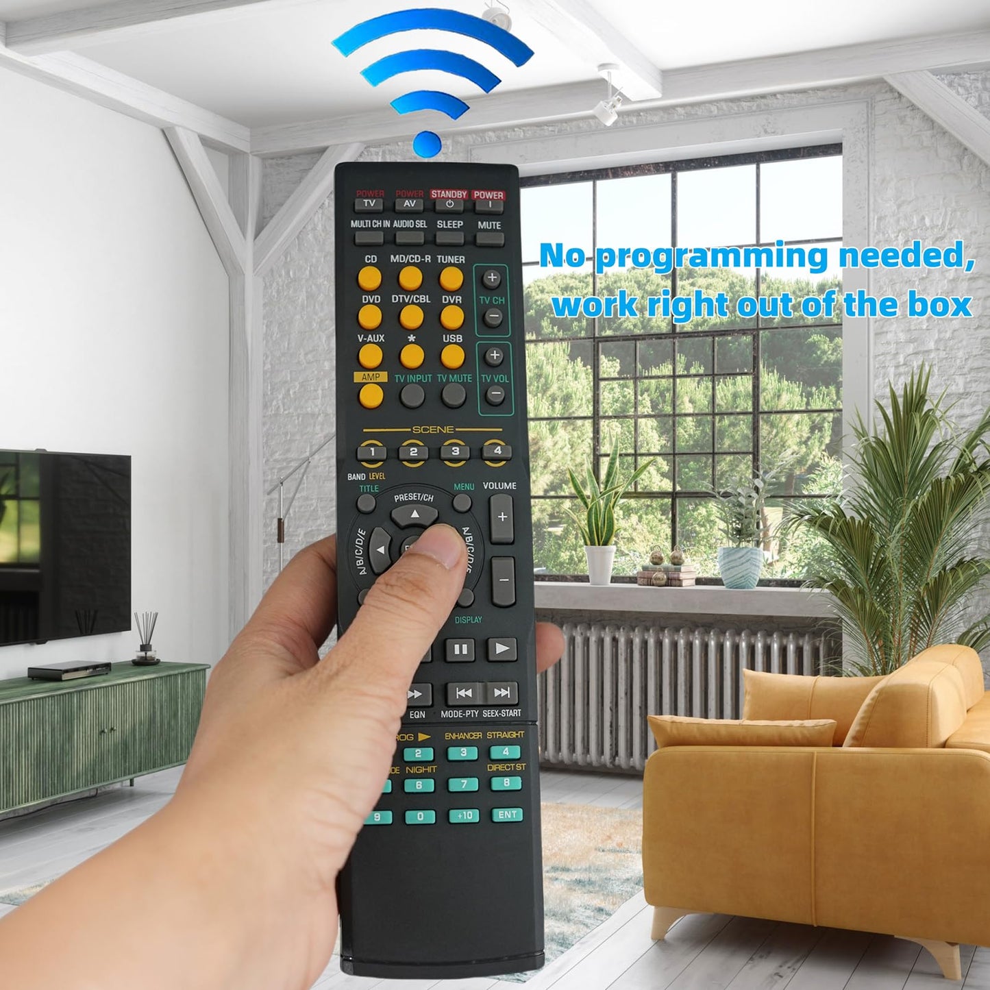 AV Remote Control Fit for RXV661BL HTR-6080 HTR6080 RX-V661 RXV661 RXV661BL for Yamaha AV System