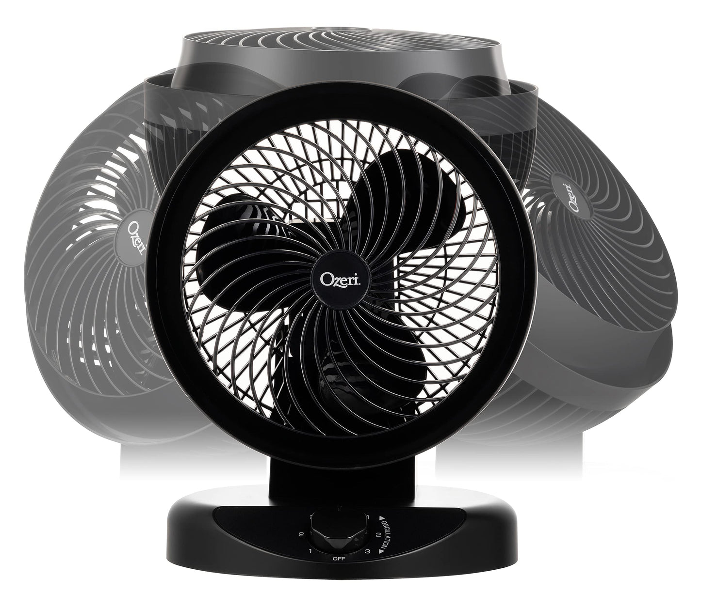 Ozeri Brezza 360 10" Oscillating Table Fan, with Orbital Motion Technology