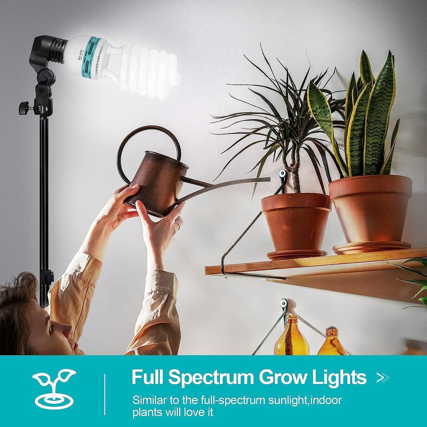 EMART Full Spectrum Light Bulb, 105W Spiral CFL 5500k Daylight for Softbox Lighting Kit, Replacement Lamp for Photography Photo Video Studio
