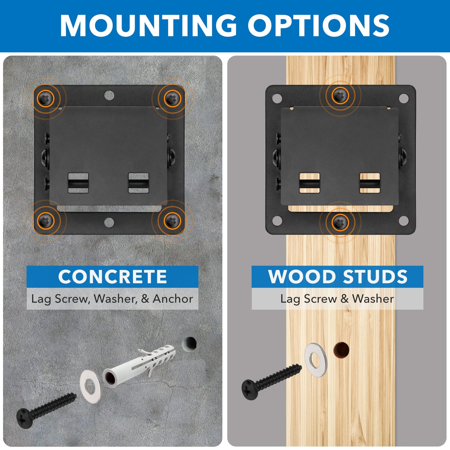 Mount-It! Low Profile Tilting TV Wall Mount for 24-32 Inch Flat Screen TVs | Quick Release Small TV Mount Bracket | VESA 75x75 100x100 | 1.65” Slim