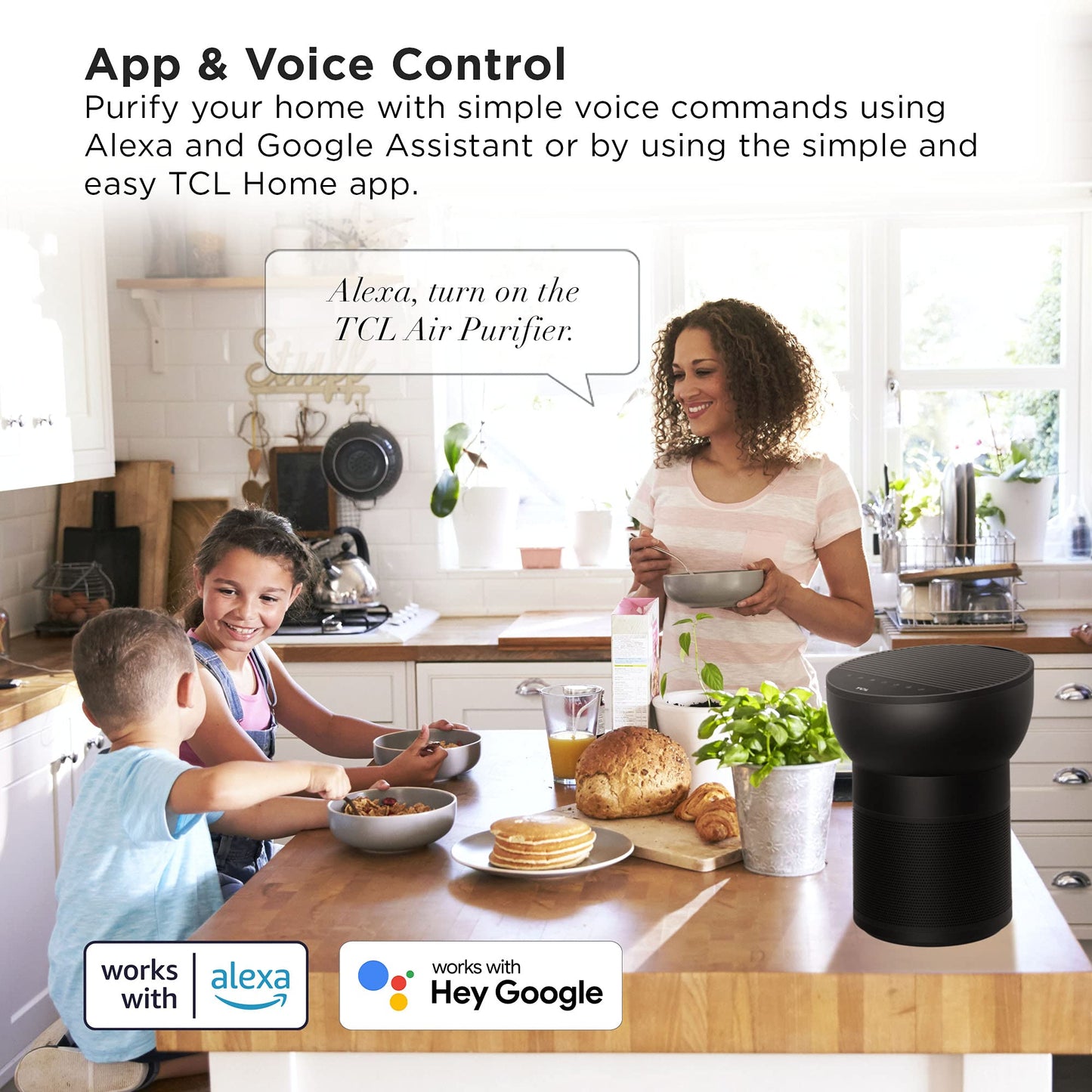 TCL Breeva A2 Air Purifiers for Home Bedroom with Ionizer Up to 441 ft², Auto Mode, H13 True HEPA Filter, 26db Quiet Air Cleaner Filter 99.97%