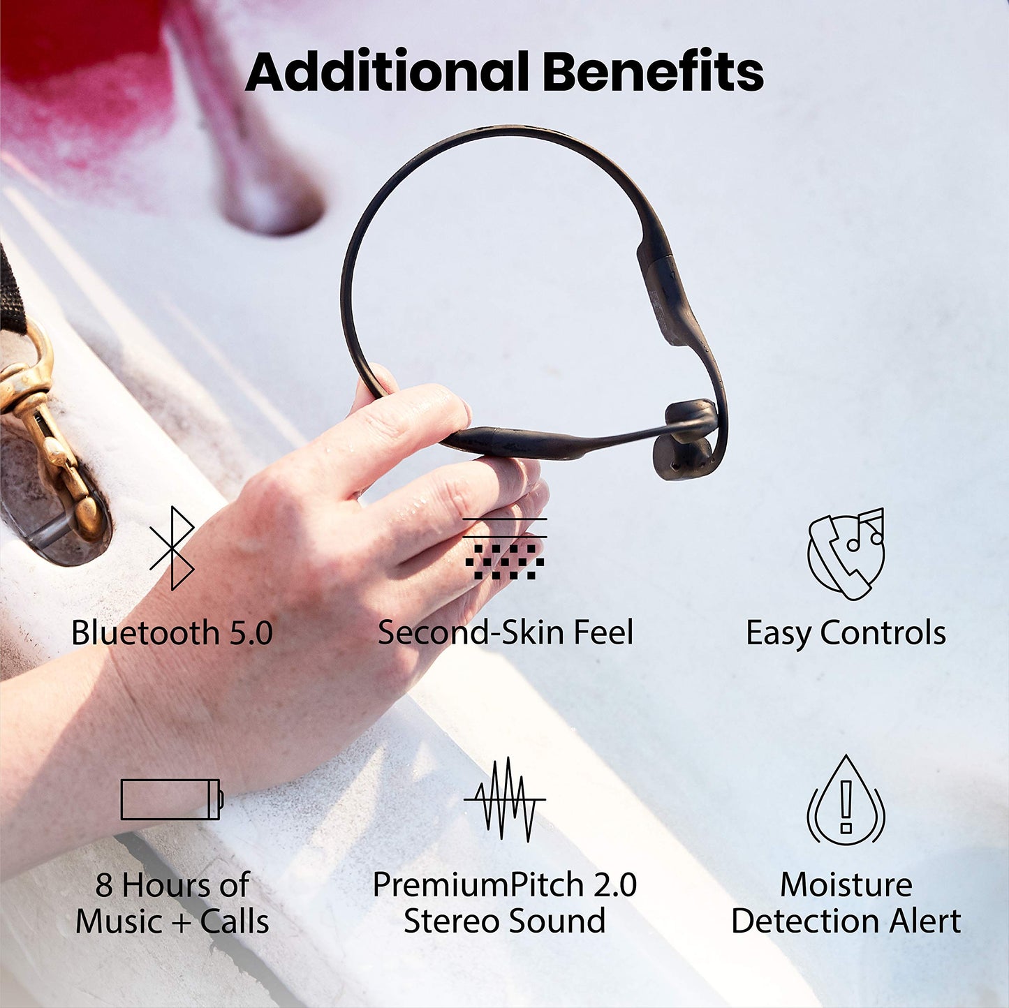 Aftershokz Aeropex Mini Bone Conduction Wireless Bluetooth Headphones