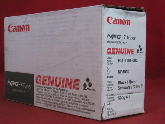 Canon Npg 7 Toner Cartridge - 1 X Black - 10000 Pages - for Canon NP-6025/6030/6