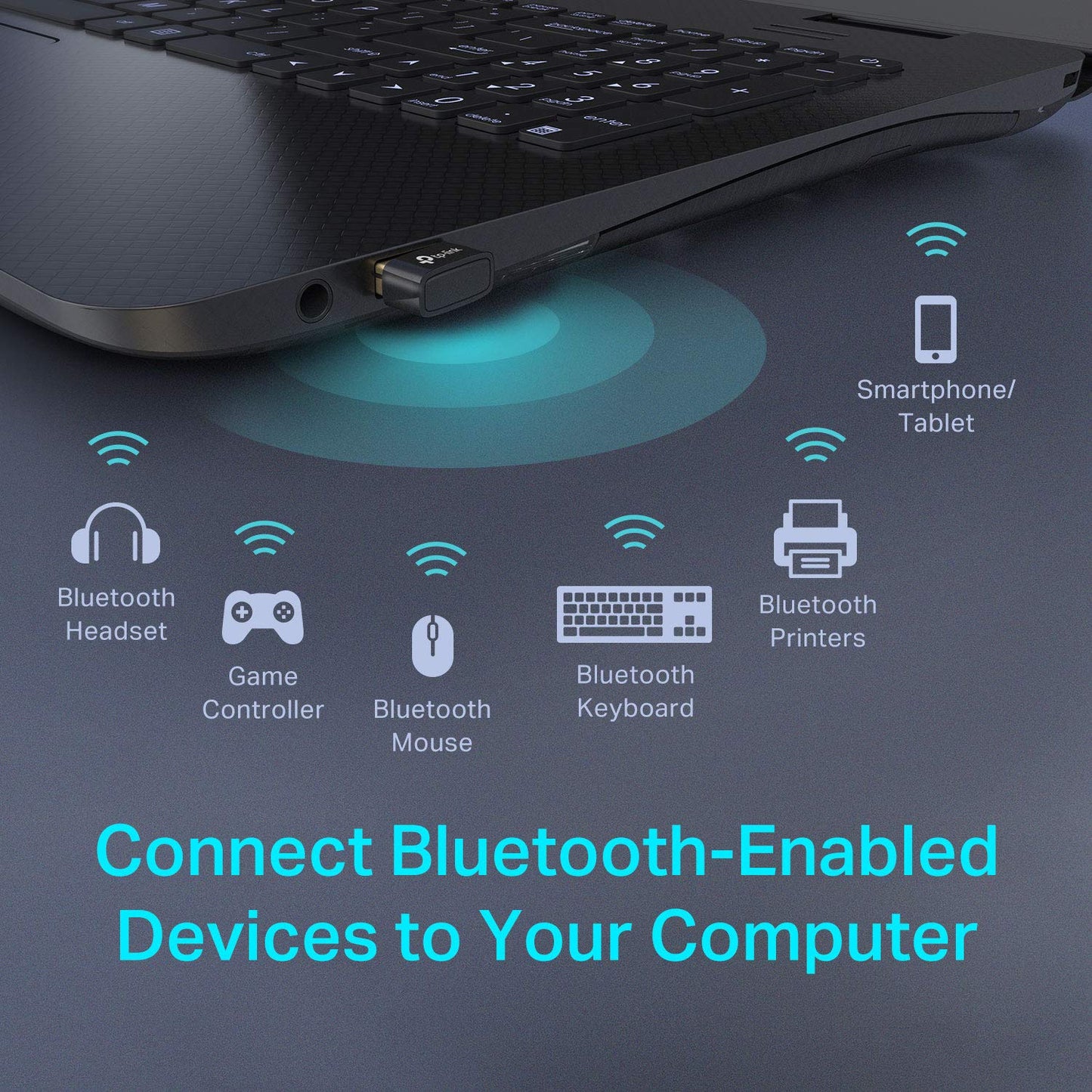 TP-Link USB Bluetooth Adapter for PC, Bluetooth 4.0 Dongle Receiver, Plug & Play, Nano Size, EDR & A2DP Technology, Supports Windows 11/10/8.1/8/7/XP
