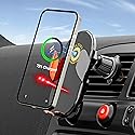 KULTIVR Car Vent Phone Holder - Wireless Fast Charging MagSafe Mount for iPhone and Android with Automatic Clamping, Built-in Battery and Sensors