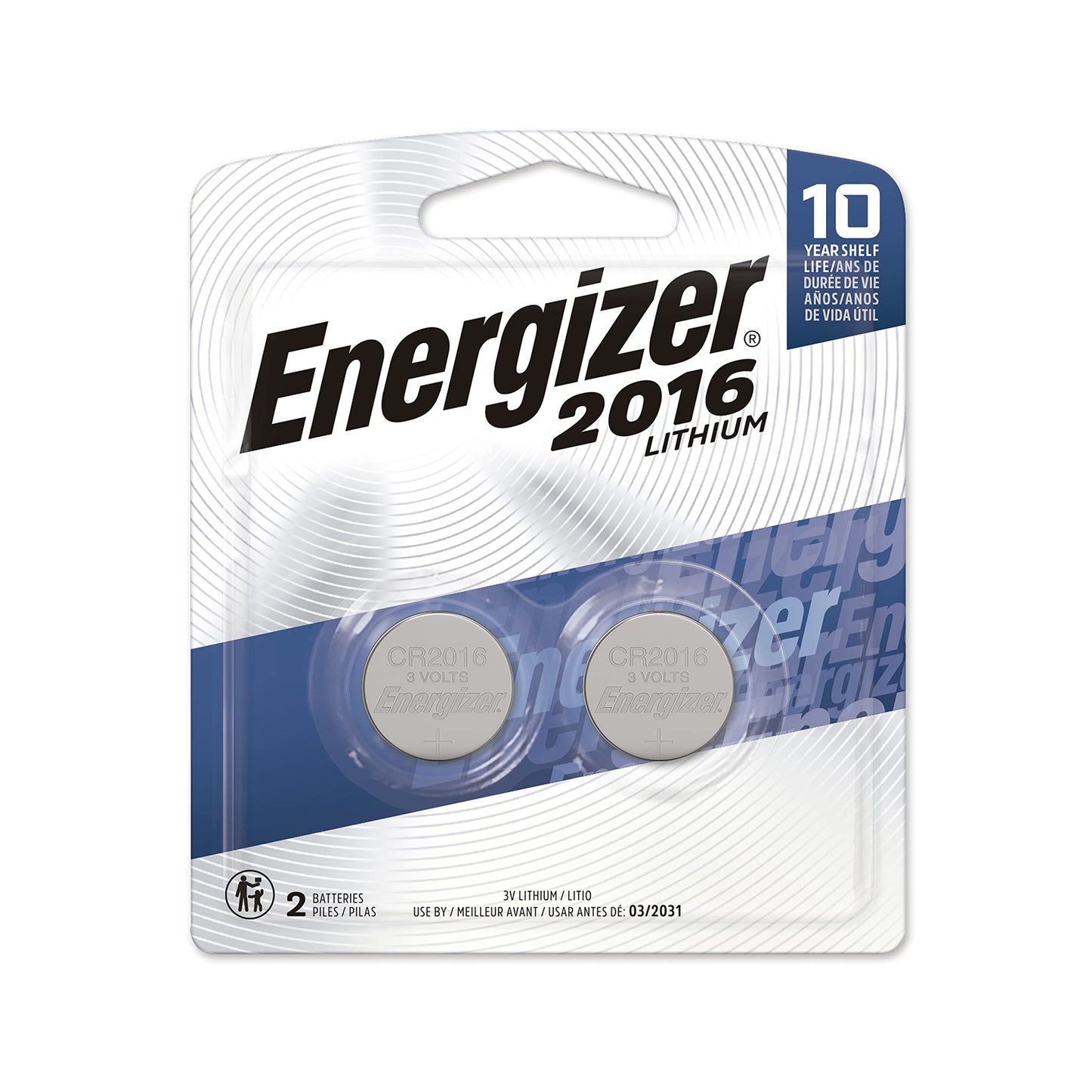 Energizer EVE2016BP2 2016 Lithium Coin Battery