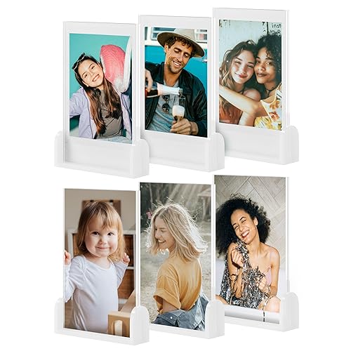2x3 Mini Photo Frames for Fujifilm Instax Mini EVO/12/9/11/Liplay/Link/SE/8/9/41/7+/99/40 Camera Film, Small Tabletop Polaroid Picture Frame, Instax