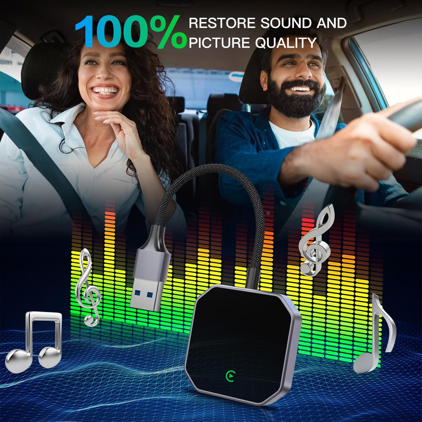 BLUMOST Wireless CarPlay Adapter for Apple iPhone [2026 Upgraded] - Convert Wired to Wireless CarPlay, Plug & Play, No Latency, Compatible with iOS