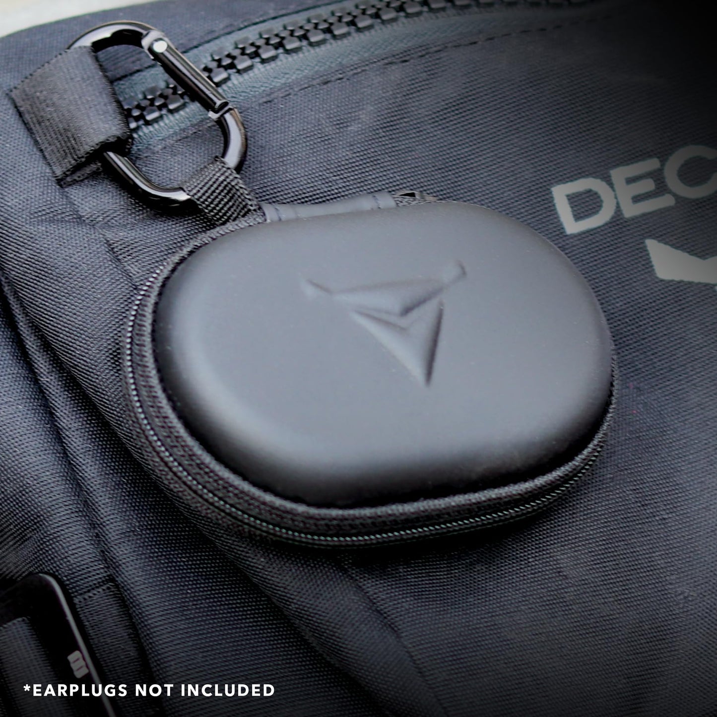 Decibullz - Zipper Headphones Carrying Case, Perfect for Earphones and Earplugs (Black)