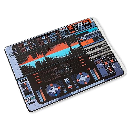 Star Trek: Picard LCARS Glass Cutting Board For Cooking, Meal Prep, and Serving | 16 x 12 Inches