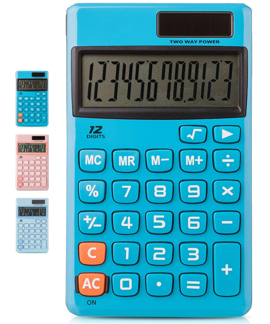 Mr. Pen- Standard Function Calculator, 12 Digits, Solar Calculator, Basic Office Calculators