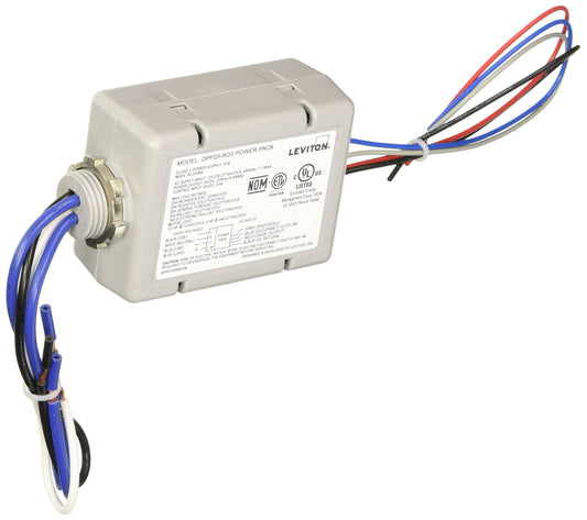 Leviton Super Duty Power Pack for Occupancy Sensors, Basic with Auto-On and Photocell Input, 20-Amp, Gray