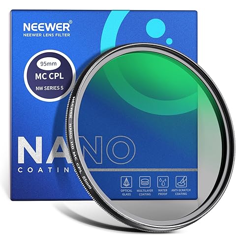 Neewer 95mm Polarizing Filter, 24 Layer Multi Resistant Nano Coated MC CPL Circular Polarising Filter, HD Optical Glass Polarizer/Ultra Slim/Reduce