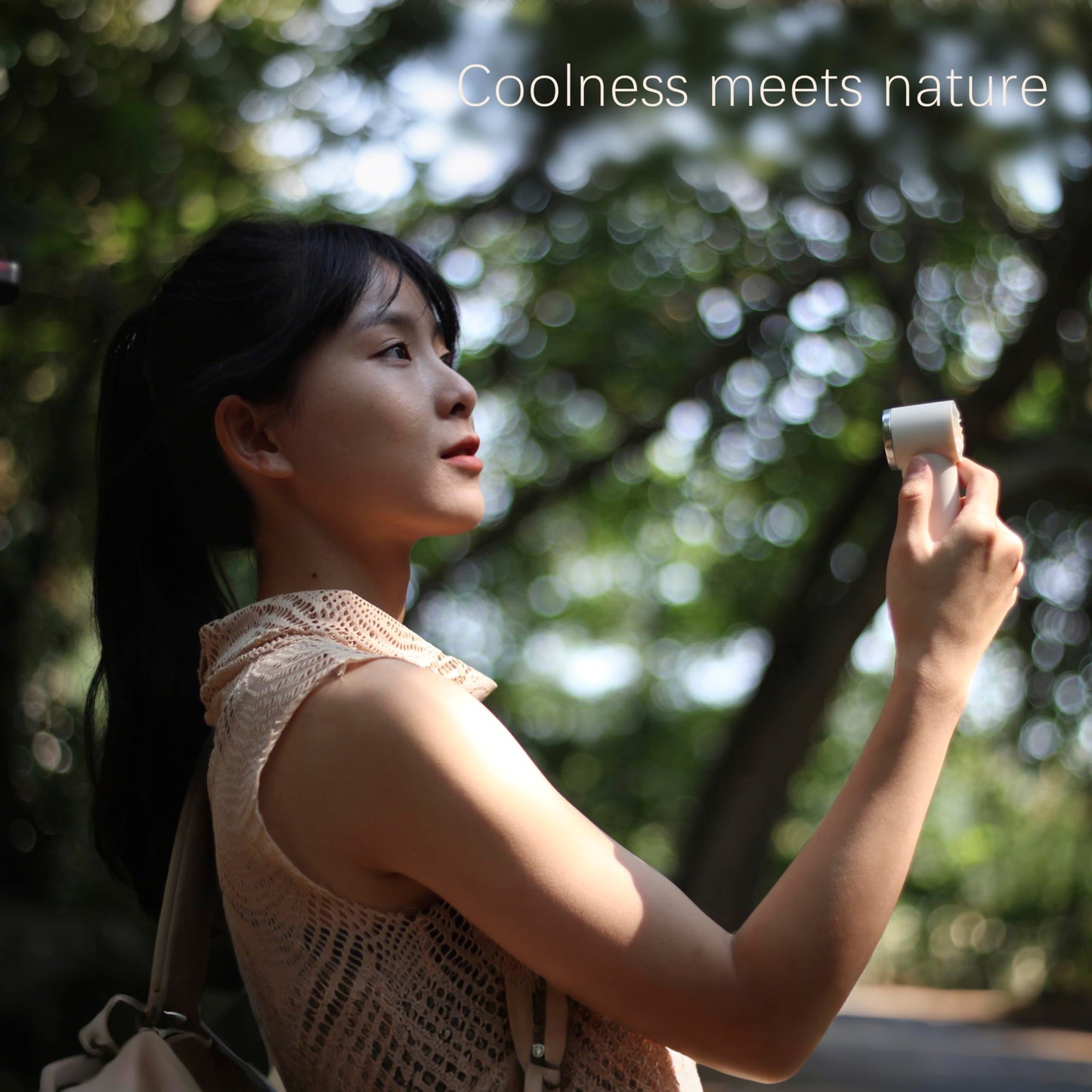 DUILOG iFan, Portable Mini Handheld Fan, Personal Small Turbo Fans Rechargeable for Travel - Gray
