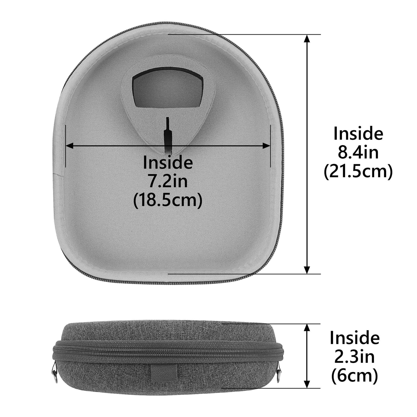 Geekria Shield Headphones Case Compatible with Sony WH-CH720N, WH-1000XM5, WH-1000XM4, WH-XB910N, Replacement Hard Shell Travel Carrying Bag