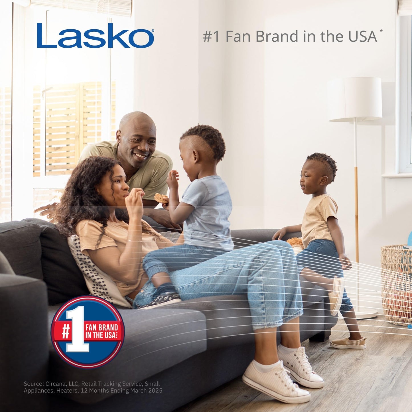 6/Pack Lasko Metal Products Wind Tower 4910 Platinum Desktop Wind Tower