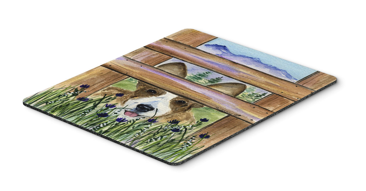 Caroline's Treasures SS8254MP Corgi Mouse Pad, Hot Pad or Trivet for Home Office Gaming Working Computers Laptop Mouse Mat,Washable Large Mousepad