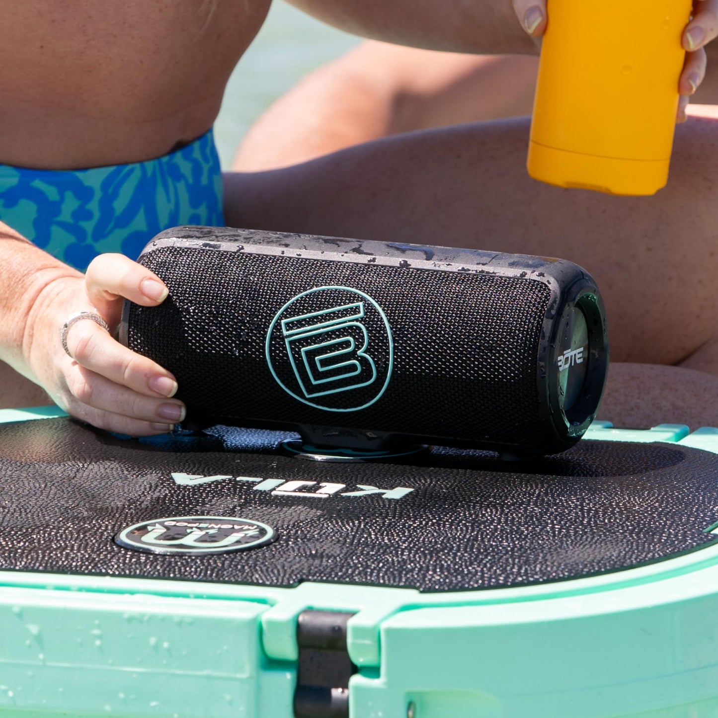BOTE Paddle Board Waterproof MagneBoom Surge Bluetooth Speaker Watersports SUP Surf Boating Lake Float Docks Beach Universal Portable Sound Device 8