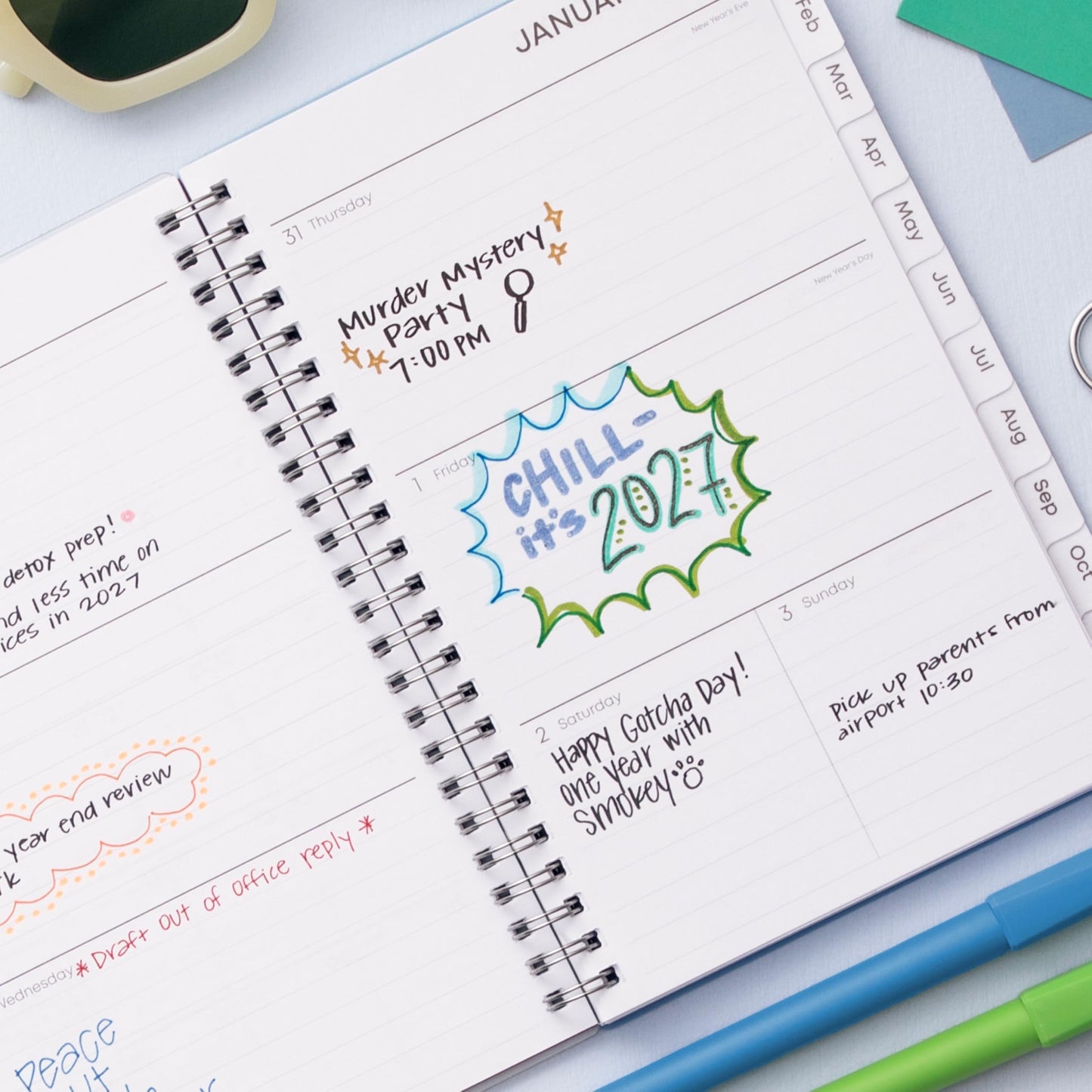 Blue Sky 2027 Weekly & Monthly Planner Calendar, 5"x8", Sophie