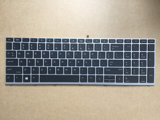 Original New for HP ProBook L09593-001 L00739-001 SG-87830-XUA Laptop Keyboard Backlit Silver Frame US No Pointer