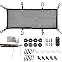 Under Desk Cable Management Net, 36PCS Under Table Cord Management Mesh Organizer Flexible Wire Hiders, Extra Large Capacity Wire Management Kit Under