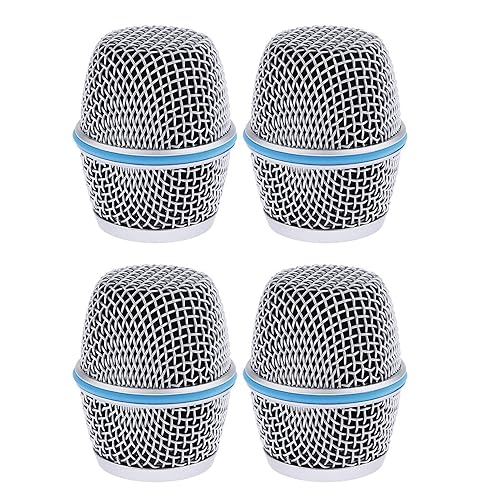 Replacement Microphone Grille Mic Grill Ball Head Mesh Fit For Shure Beta 87A (4PCS)