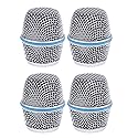 Replacement Microphone Grille Mic Grill Ball Head Mesh Fit For Shure Beta 87A (4PCS)