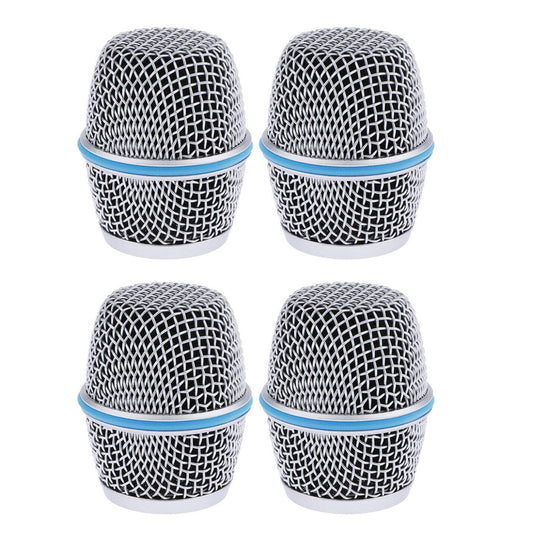 Replacement Microphone Grille Mic Grill Ball Head Mesh Fit For Shure Beta 87A (4PCS)