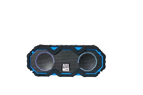 Altec Lansing LifeJacket Mini - Waterproof Bluetooth Speaker with Lights, Portable Wireless Speaker for Pool, Beach, Hiking, Sports, Camping, 16 Hour