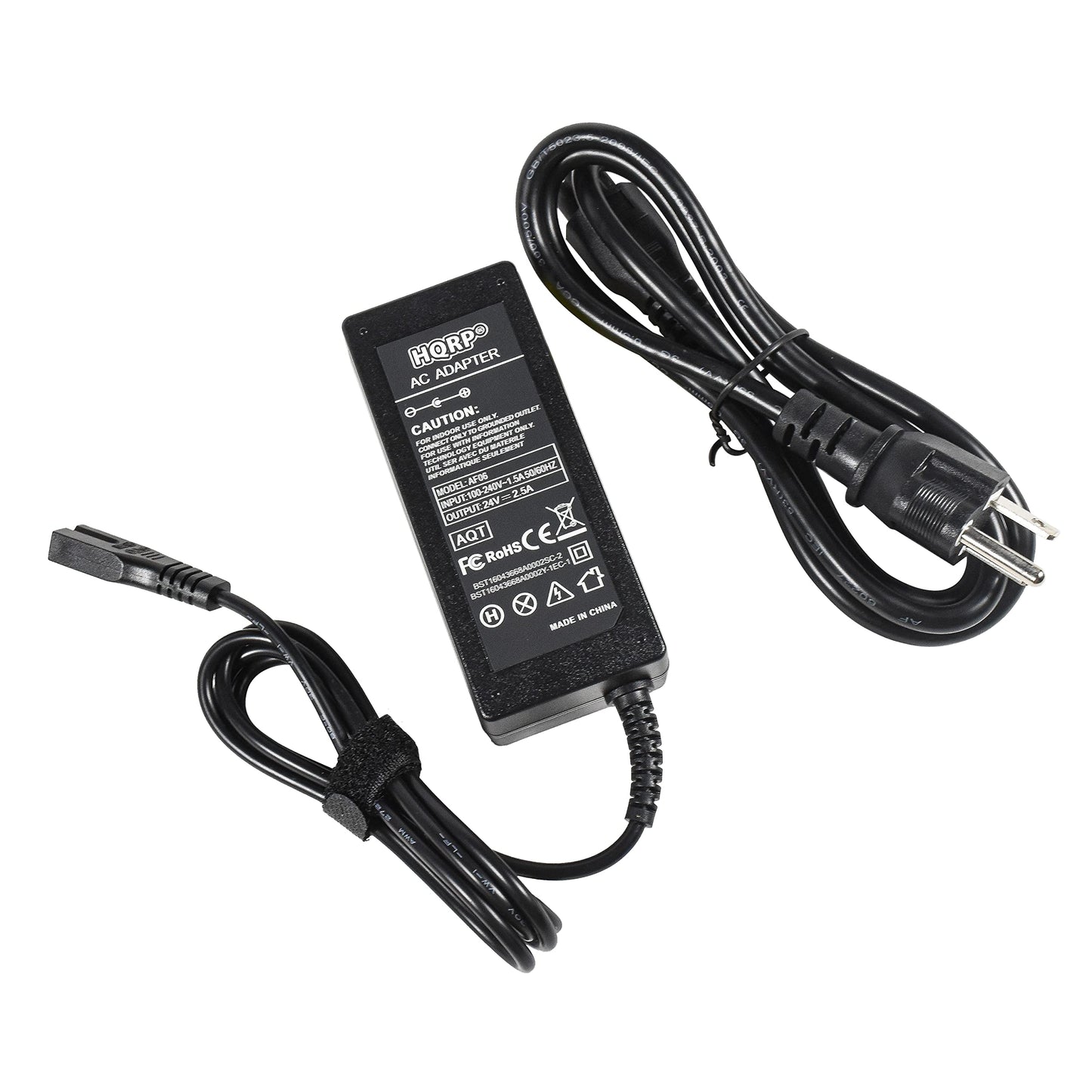 HQRP AC Adapter Compatible with UComfy 9209 Shiatsu Foot Massager 1VP2400-2010 L201205 Power Supply Cord Adaptor