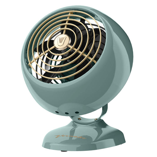 Vornado VFAN™ Mini Classic Vintage Metal Desk Fan, 2-Speed, Adjustable Tilt, Personal Air Circulator for Bedroom, Office, Dorm Room, Portable Quiet
