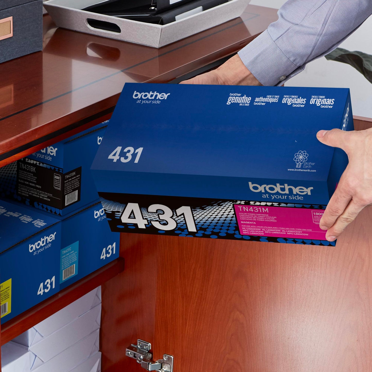 Brother Printer TN431M Standard Yield Toner-Retail Packaging, Magenta