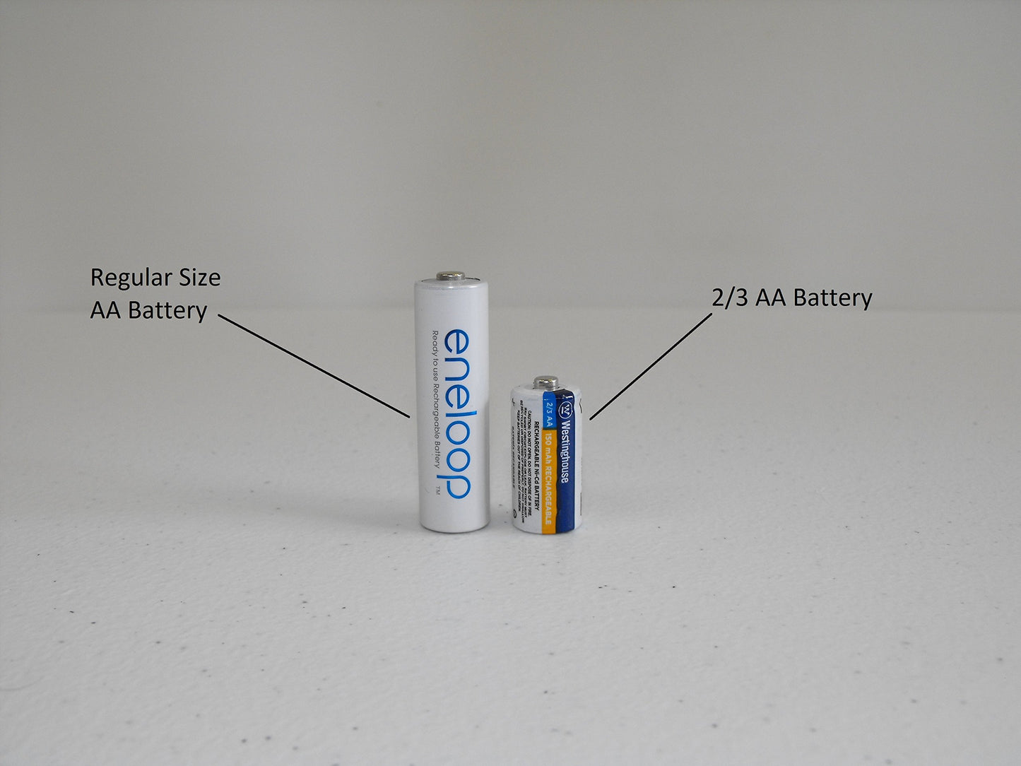 JL Missouri Parts 2X 2/3 AA Ni-Mh Battery Rechargeable 1.2 V Volt 150 mAh Reusable Chargeable Misc.
