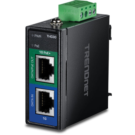 TRENDnet Industrial 30W Gigabit PoE+ Injector, TI-IG30