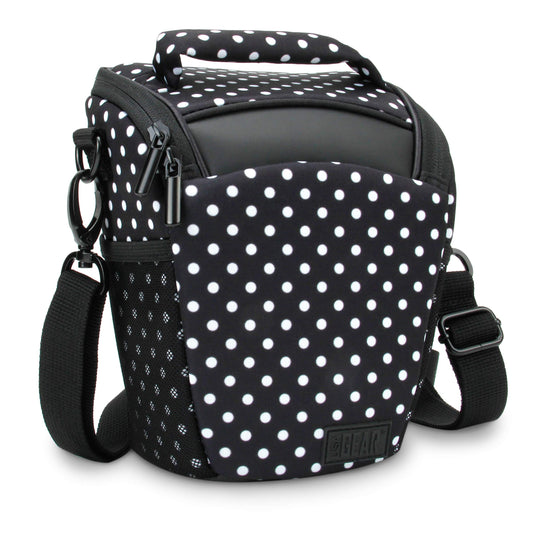 USA Gear DSLR Camera Case for Men and Women with Top Loading Accessibility, Adjustable Shoulder, Small Camera Sling Bag, Padded Handle - Camera