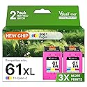 61XL Color Ink Cartridges Replacement for HP 61 Color Ink Cartridge High Yield for HP Envy 4500 5530 4502 5535 Deskjet 1000 1056 1510 1512 1010 1055