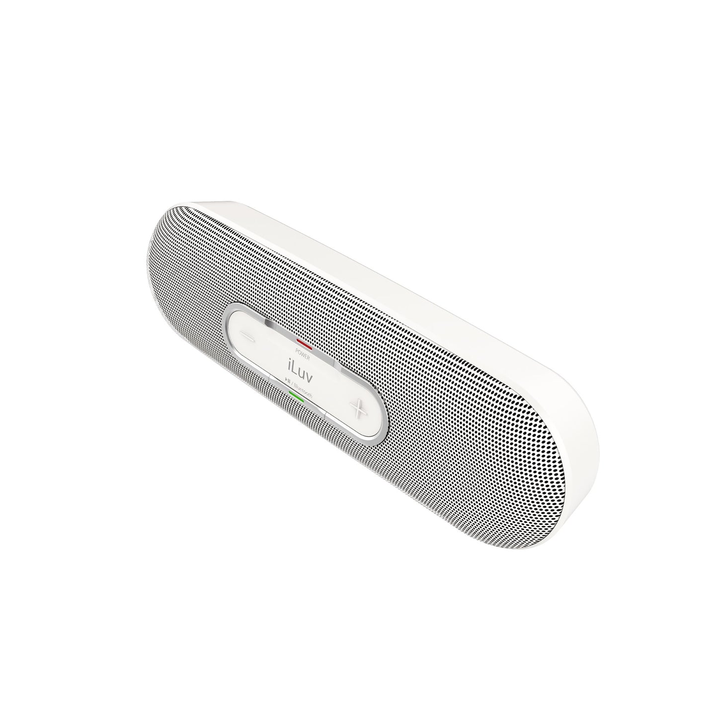 iLuv Rollick Portable Wireless Bluetooth Stereo Speaker with 3.5mm Aux Input for the iPhone 6S/6 & Samsung GALAXY S6/S5; Also compatible with other
