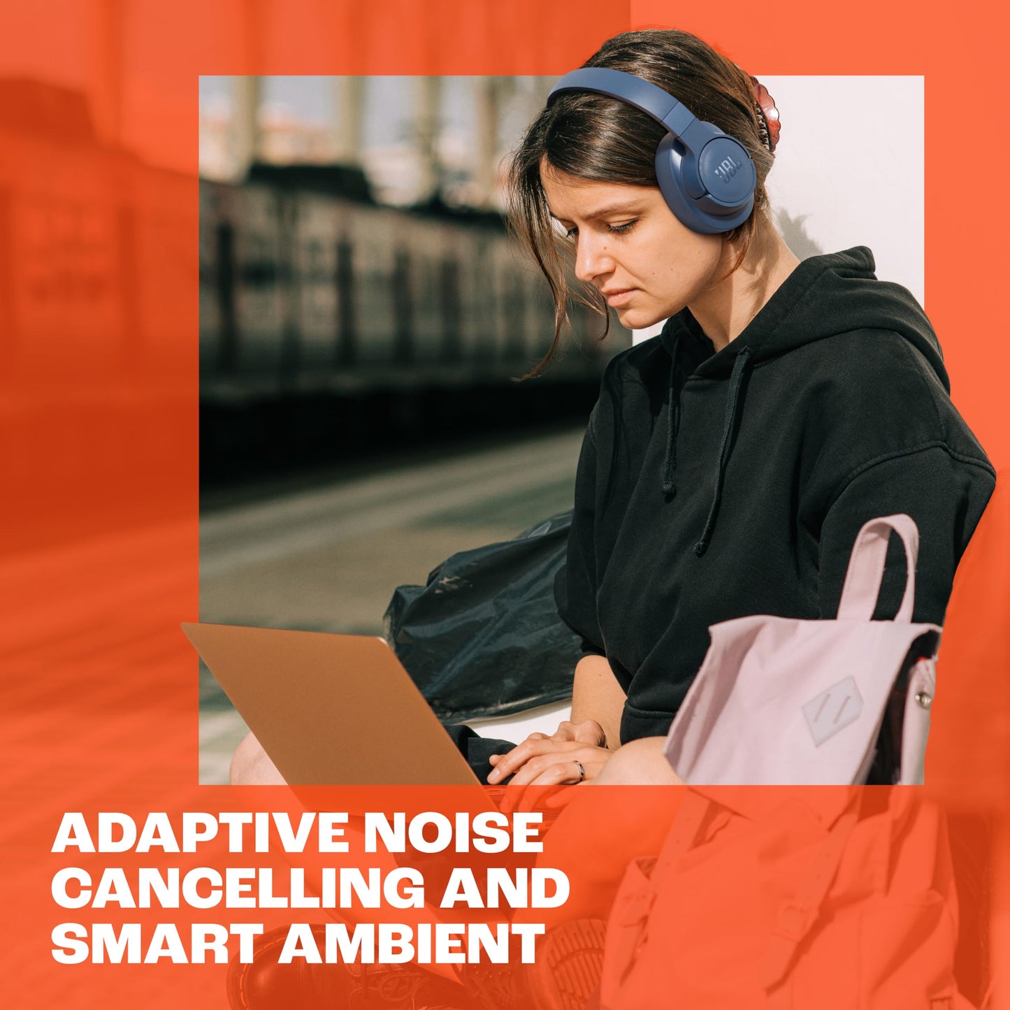 JBL Tune 770NC - Adaptive Noise Cancelling with Smart Ambient Wireless Over-Ear Headphones, Bluetooth 5.3, Up to 70H Battery Life with Speed Charge
