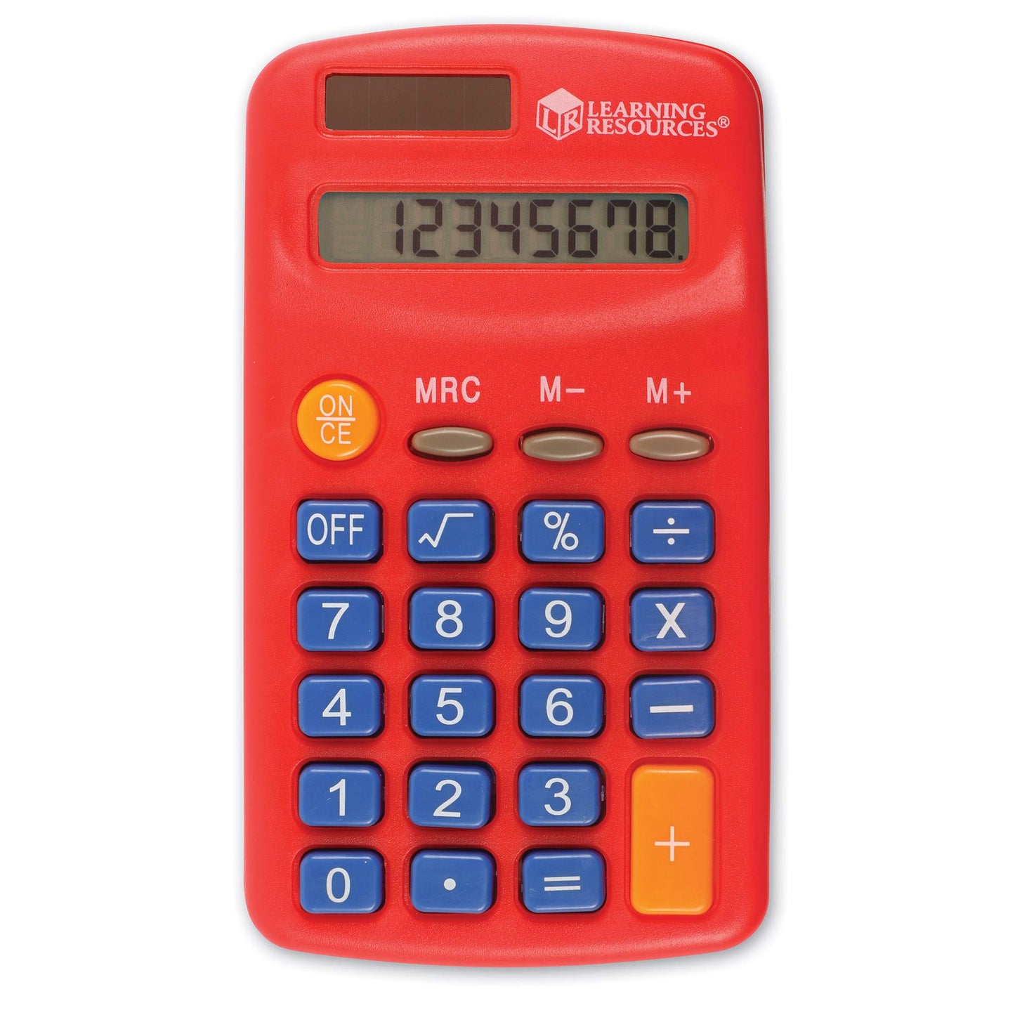 Learning Resources Rainbow Calculators - Solar Powered, Classroom Must Haves, Back to School, Math Manipulatives, Teacher Set of 10, Ages 3+