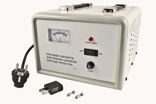 VCT VTD 3000 Heavy Duty 3000 Watts Deluxe Step Up/Step Down Voltage Transformer Converter for 110V/240V for Worldwide Use.