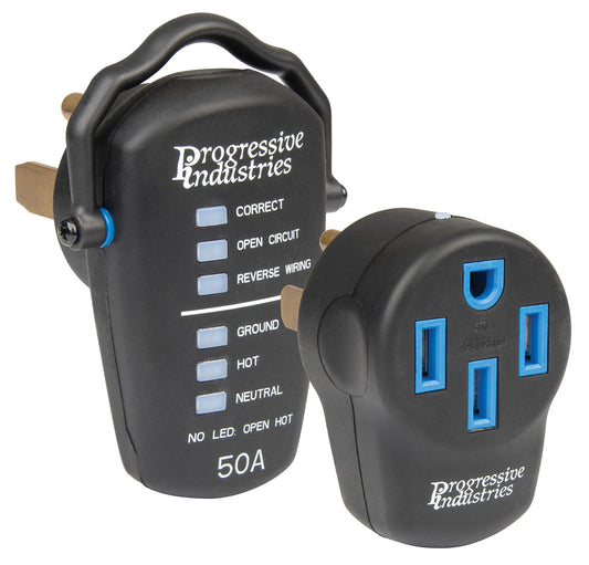 Progressive Industries PSK-50 Portable Surge Protector Kit, Black, 50 Amp