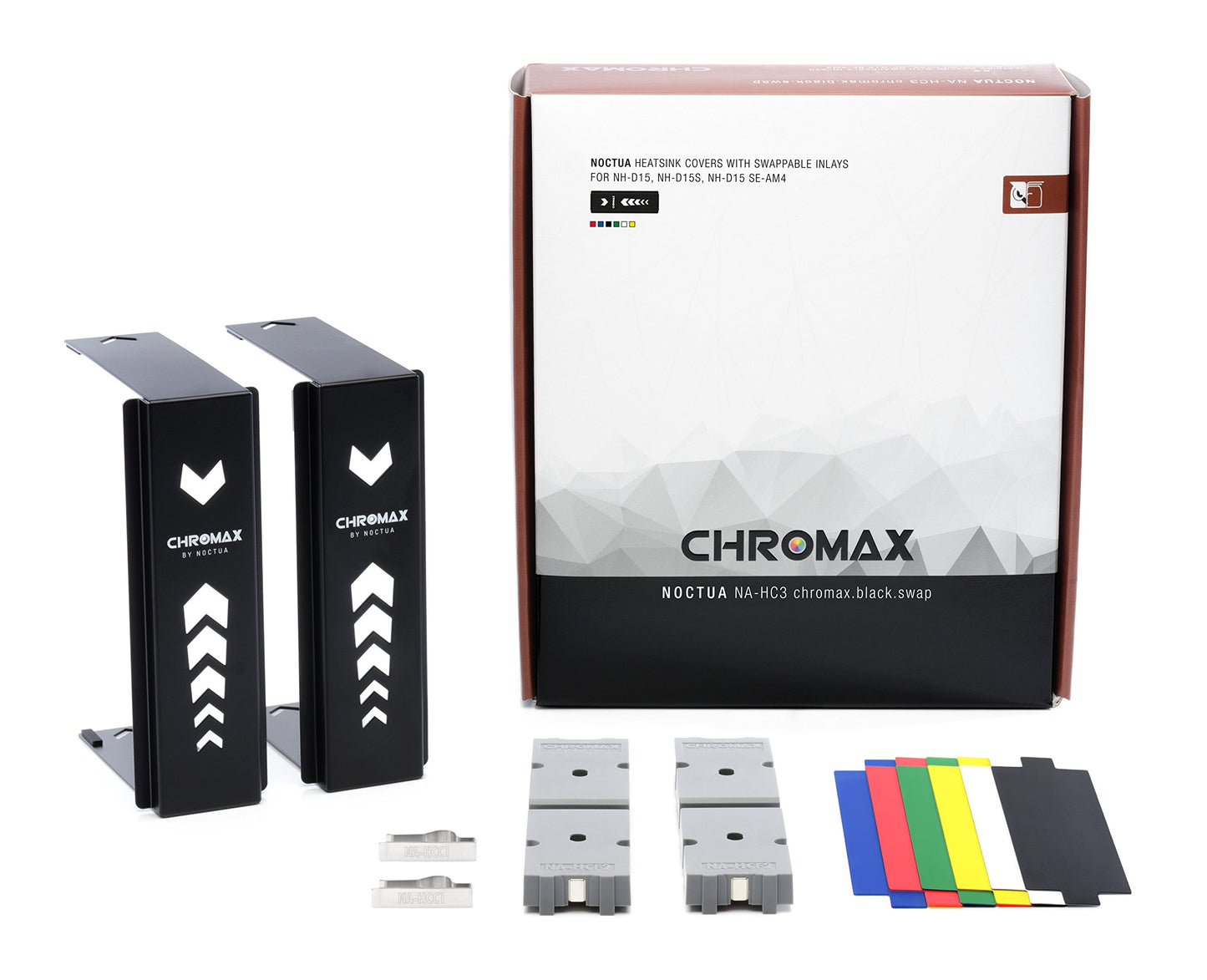 Noctua NA-HC3 chromax.Black.swap, Heatsink Cover for NH-D15, NH-D15S & NH-D15 SE-AM4 (Black)