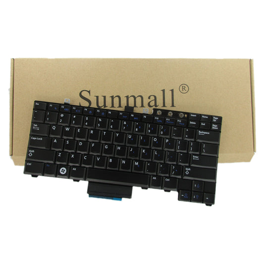 SUNMALL Laptop Keyboard Replacement (NO Pointing Stick) Compatible with Dell Latitude E5300 E5400 E5500 E5410 E5510 Series P/N: FM753 0FM753 FNGF0