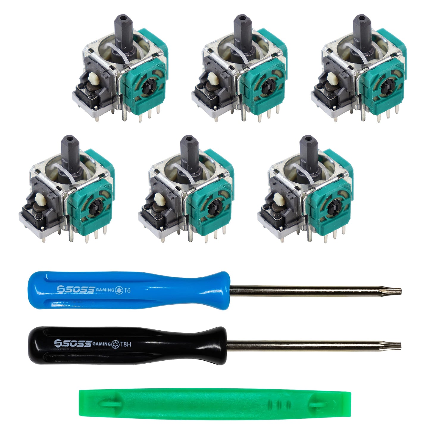 SOSS GAMING® Genuine Analog Joysticks Repair Kit for Xbox One - Fixes Stick Drift, Broken, and Loose Joysticks on Regular, S, X and Elite Series 1