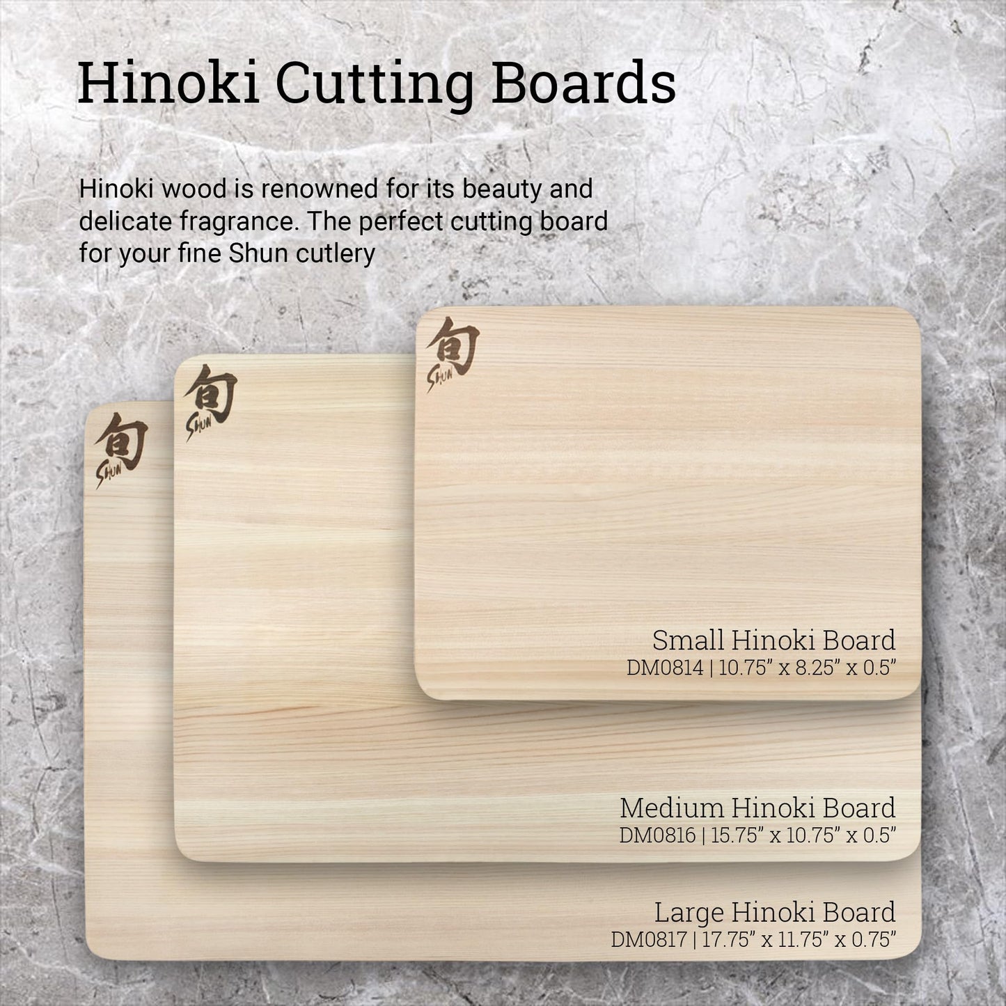 Shun Hinoki Cutting Board - Medium - 15.75" x 10.75" x 0.5"