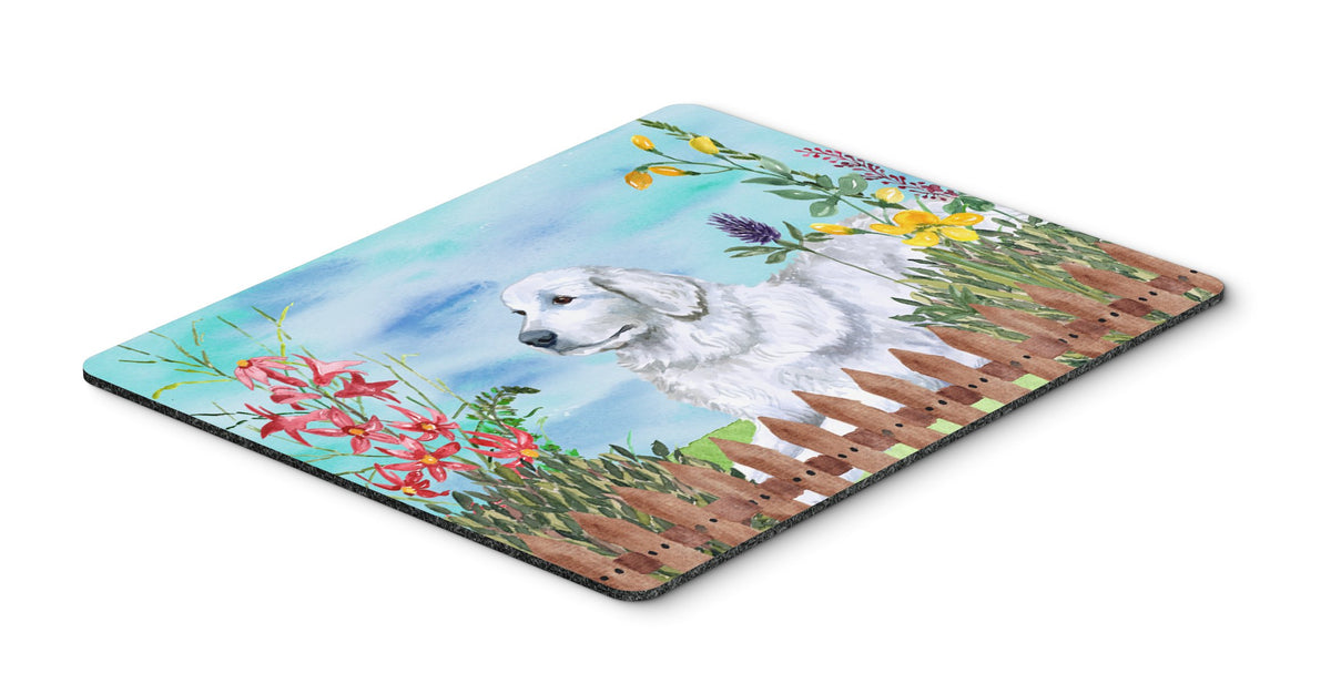 Caroline's Treasures CK1237MP Maremma Sheepdog Spring Mouse Pad, Hot Pad or Trivet for Home Office Gaming Working Computers Laptop Mouse Mat,Washable