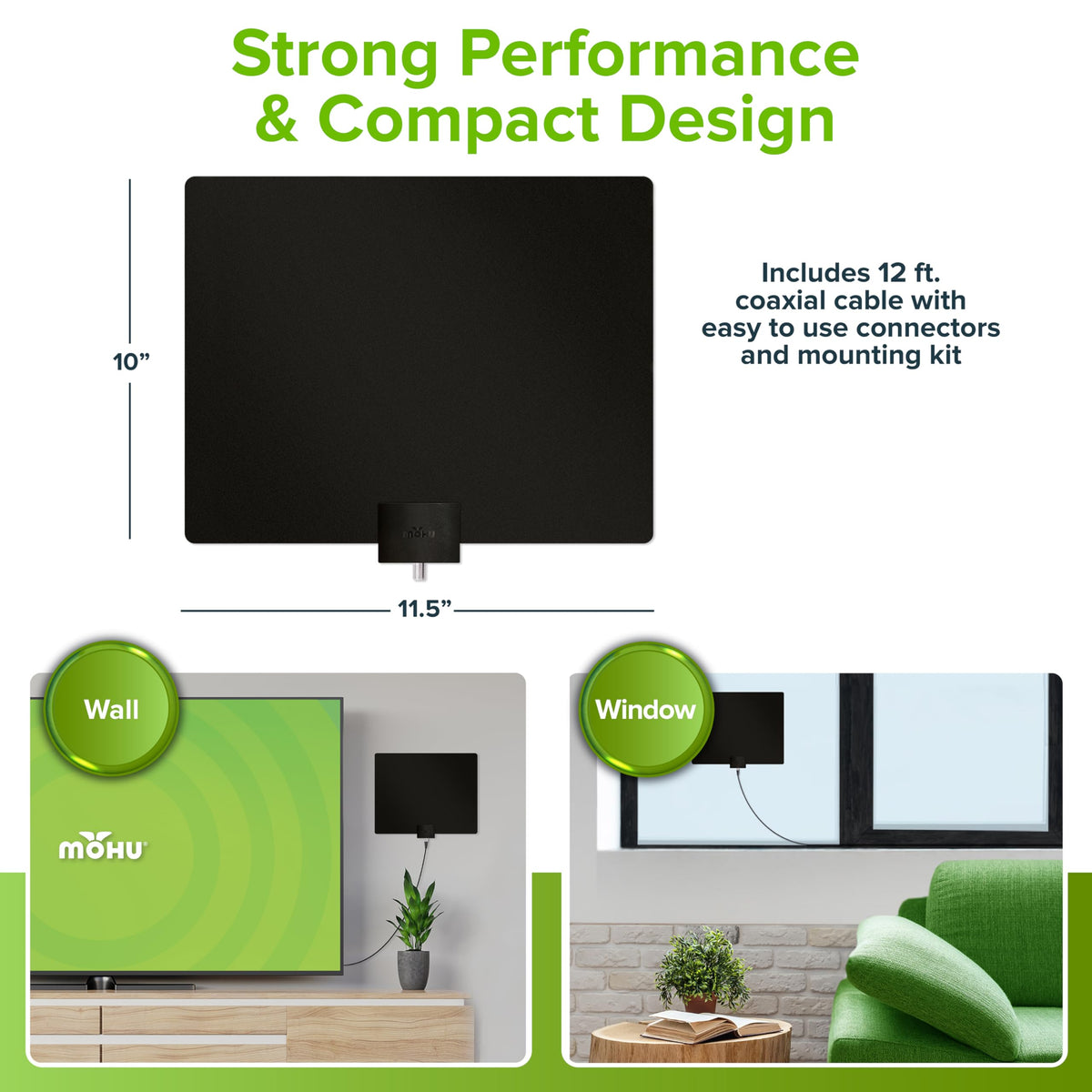 Mohu Leaf 50 Original Paper-Thin Indoor TV Antenna