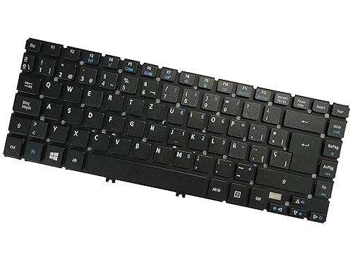 AKGIFT Laptop Replacement Keyboard Compatible for Acer Aspire R7-572 R7-572G PK130YO1A29 Spanish Layout Backlit